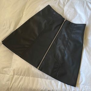 NWT Mini leather black skirt